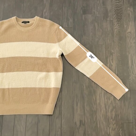 Banana Republic Tan & Cream Striped Large Sweater - Picture 12 of 12